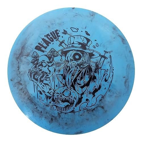 Plague disc golf disc with toxic waste design